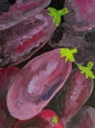 Eggplant - gouache original - 5.5 x 8.5